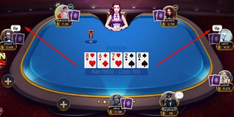 Các hành động có thể thực hiện trong game poker go88